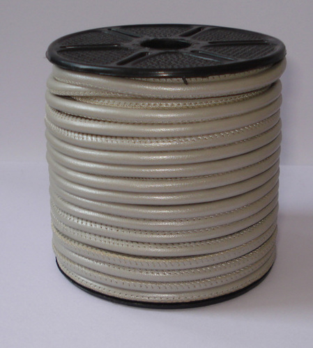 Nappa Leather Cords - 3-5mm Diameter, Off-White, 100m Spool | Durable, Flexible, Soft, Elegant, Versatile