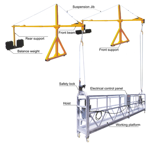 Suspended Rope Platform - Durable Nylon Material , Lightweight and Versatile Design for Safe Elevated Use