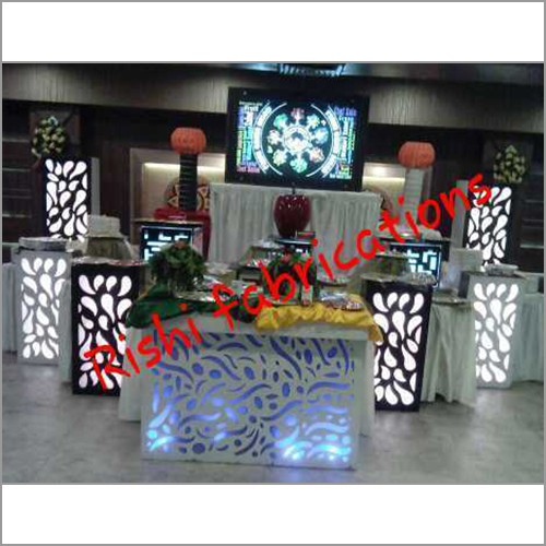 Acrylic Salad Catering Counter