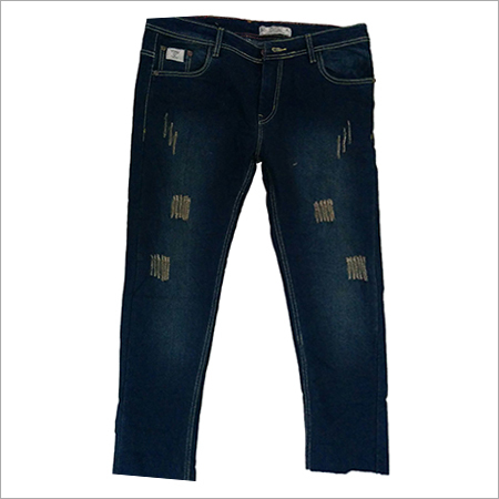 Stretch Denim Jeans - Slim Fit, Blue | Stretchable, Elegant Design, Washable, Smooth Finish