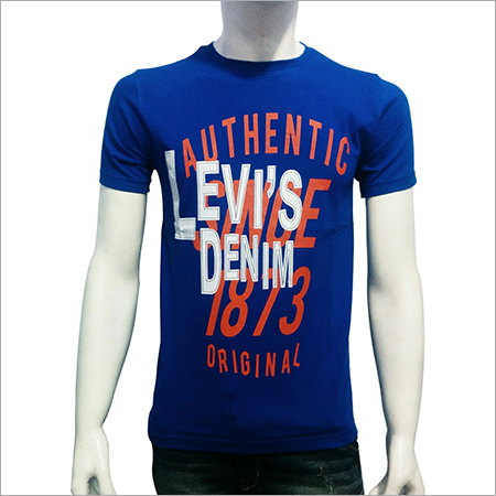 Blue Round Neck T Shirts
