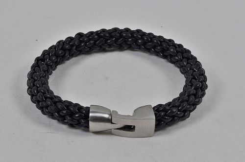 Black Leather Bracelets