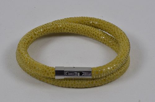 Snake leather bracelets