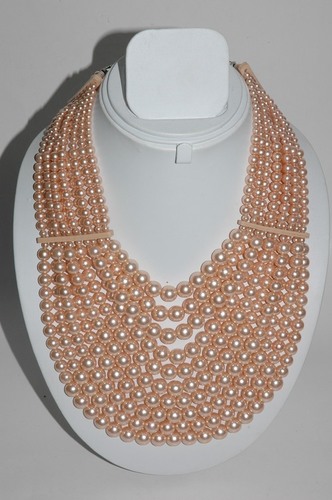Leather Necklace Cords - Leather, 6mm Bead Size, Peach | Elegant Design, Durable, Versatile, Multiple Strands