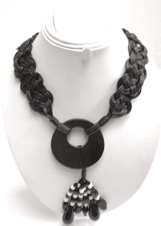 Black Leather Necklace