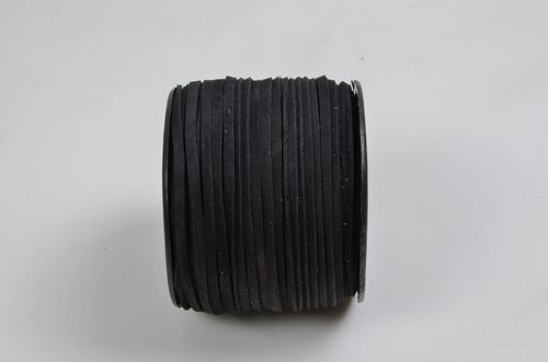 Nubuck Leather Cords - 2-4mm Diameter, 100m Length, Black | Durable, Soft, Versatile, Strong, Elegant
