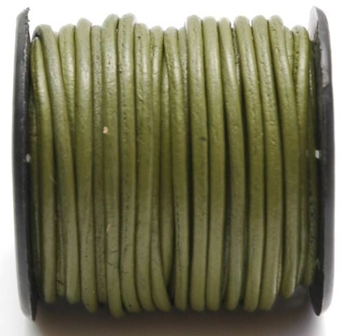 Round leather cord