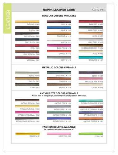 Stitch Nappa Leather Cords