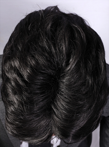 Mens Black Hair Wig
