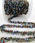 Multi color Semi Precious beads Dangling chain