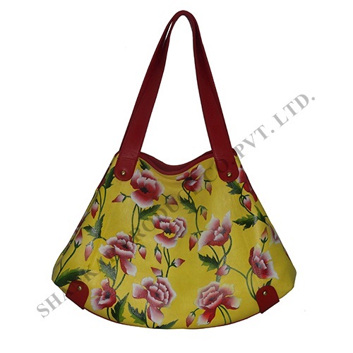 Handpainted Leather Bag
