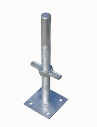 Solid Screw Jack - Mild Steel, Tube Diameter 38 Mm, Length Up To 700 Mm | Adjusts For Uneven Surfaces, Safe Working Load 4000 Kg, Durable Design