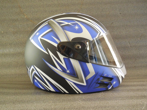 Matt Finish Graphics Helmet