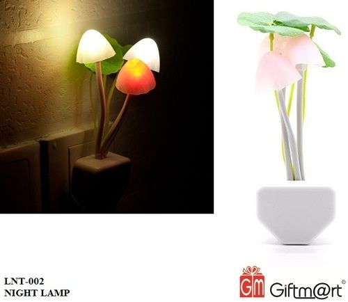 Plastic Mushroom Lamp Automatic Sensor Light Multi-color Changing