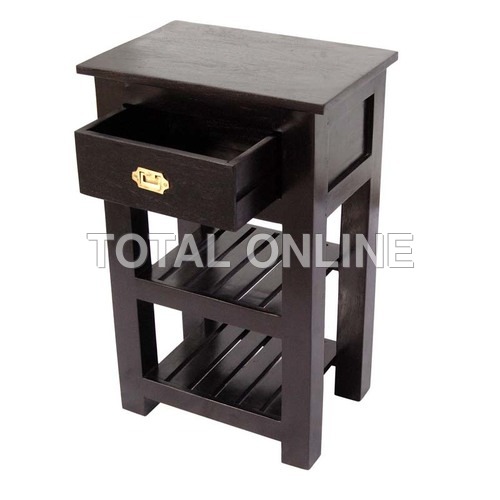 Classic End Table With one Drawer and Two Shelves