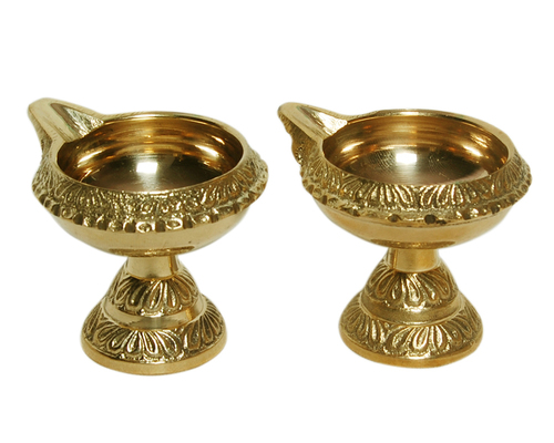 Diwali Lighling Lamp - 02 Pcs Kuber Deep Set