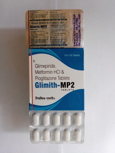 Glimepiride 2mg+metformin 500mg HCL+pioglitazone 15 mg