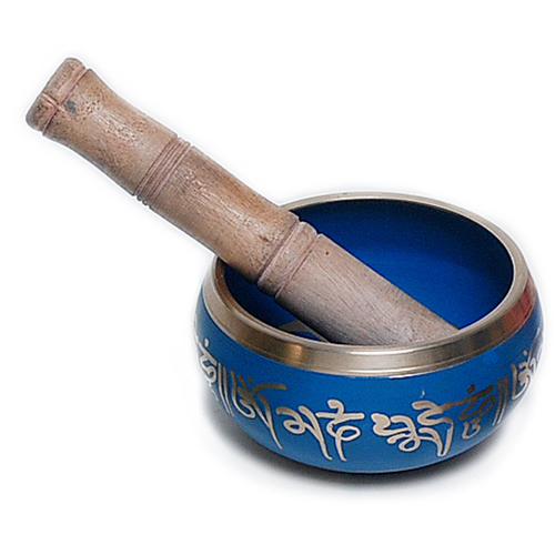 Bronze Singing Bowl - Blue