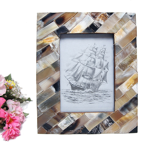 Designer Horn and Bone Photo Frame