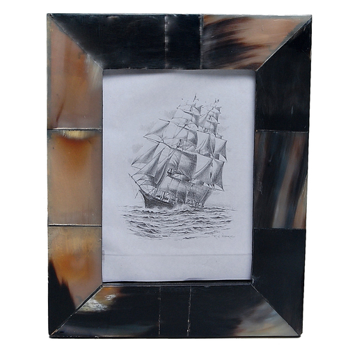 Photo Frame - Natural Horn