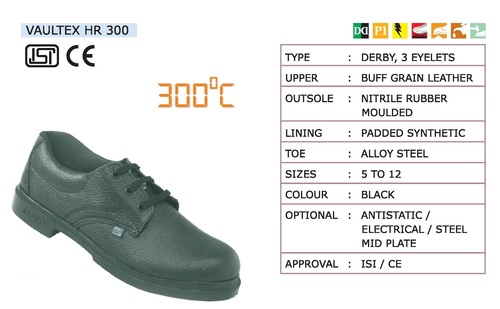 Black Heat Resistant Safety Shoes