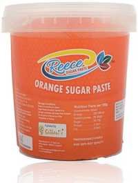 Orange Sugar Paste - Sugar Base, Orange Color | Easy To Use, Less Fat, Smooth Texture, Versatile