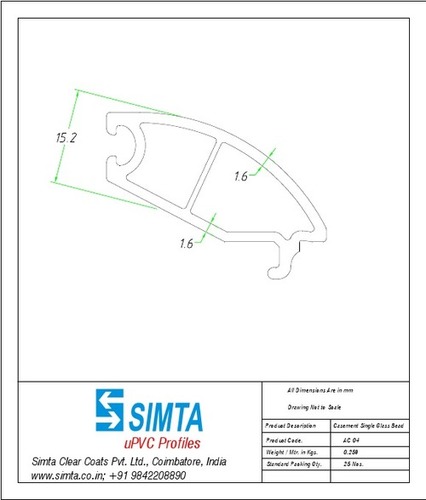 Casement Single Glass Bead LC