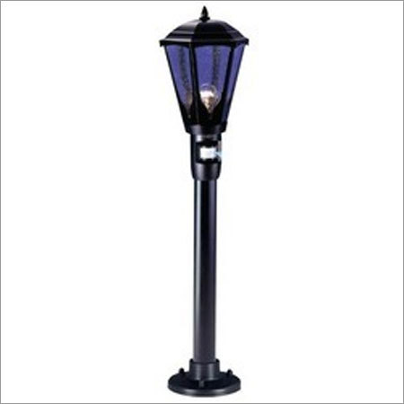 Black Floor Mounted Bollard Light