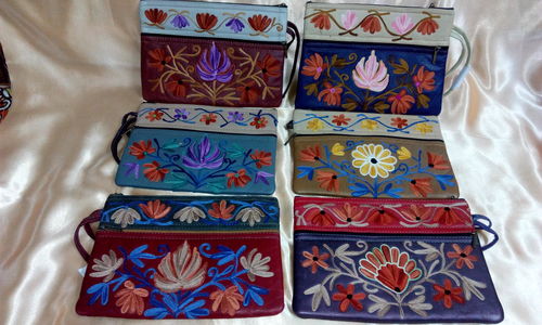 Leather Purse from Kashmir