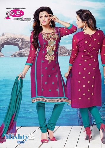 COTTAN PRINTED WITH EMBRODERY SUIT