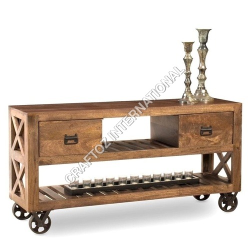 Mango Wood Trolley