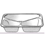 3 Compartment Plate Foil Container