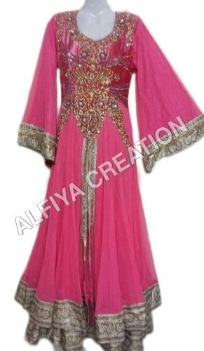 Exclusive moroccan takchita kaftan dress with fancy sleeves