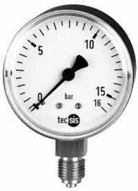 Bourdon Tube Pressure Gauge - Brass Material, 63mm Diameter | Accurate Measurement, Durable Design, Easy Calibration
