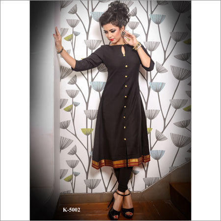 Black Designer Ladies Kurti