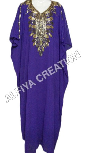 Bronz embroidery evening fancy wear farasha dress
