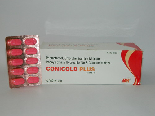 Phenylephrine Paracetamol CPM Caffeine Tablets