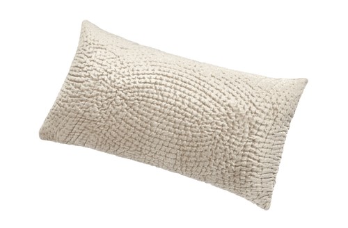 velvet quilted cushion