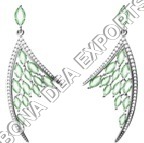 Brass Jewellery - Brass Standard Size | Angel Wings Design Lightweight Attractive Patterns Skin-Friendly Ideal for Weddings and Parties