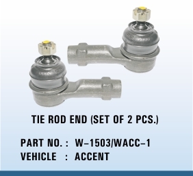 Accent tie rod end