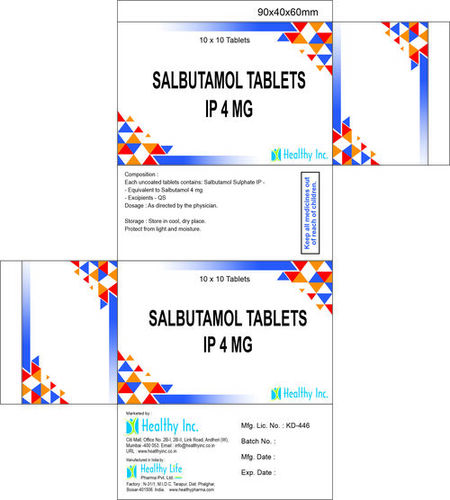 Salbutamol Tablets BP 4mg