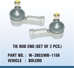 BOLERO TIE ROD END (SET OF 2 PCS.) - Steel, Thread Size Range | Steering Precision, Enhanced Control, Durable Design