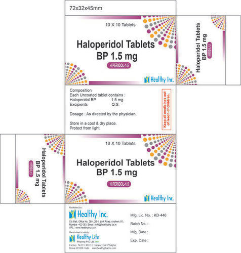 Haloperidol Tablets Bp 1.5 Mg Store In Cool