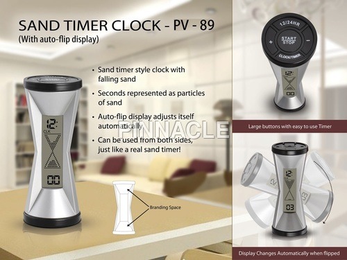 Sand Timer Clock (with Auto Flip Display)