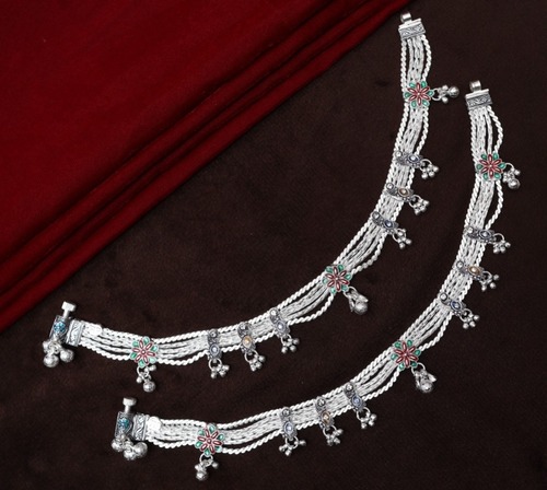Indian Silver Anklets