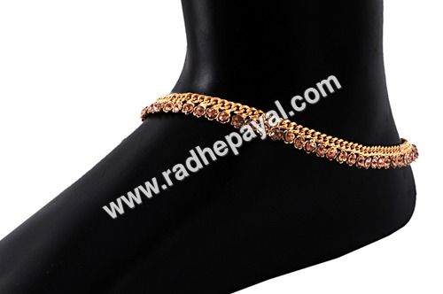 Gold plated anklet