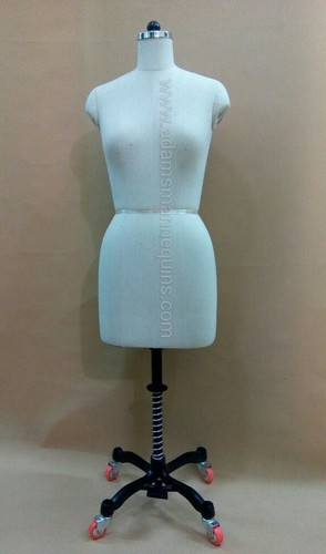 Fiberglass Half Body Dress Forms - Medium Size, Elegant Black/White/Gray Design | Ideal for Adult Women Fashion Display