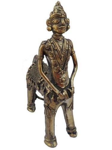 Tribal woman horse body playing music