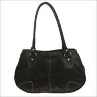 Ladies Bags - Leather, 12x10x5 Inches, Black | Ample Space, Durable Material, Easy Carry, Lightweight, Stylish Design