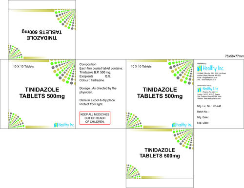 500 mg Tinidazole Tablets